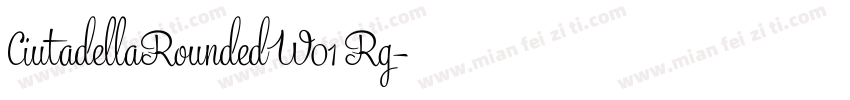 CiutadellaRoundedW01 Rg字体转换